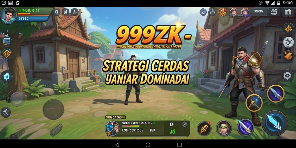 Screenshot permainan 999ZK dengan aksi strategi yang intens.