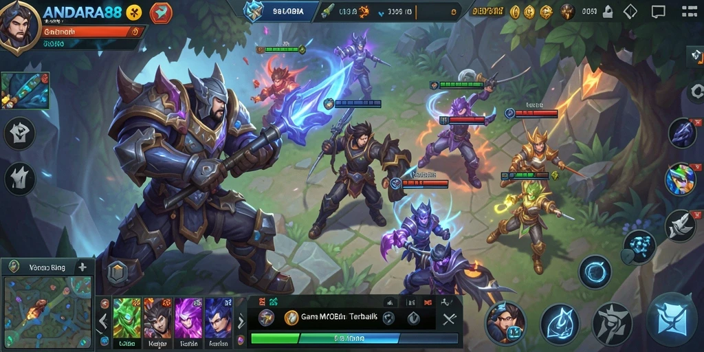 Tampilan gameplay seru dari ANDARA88 dengan banyak aksi.