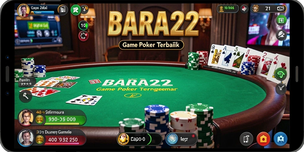 Tangkapan layar permainan Poker yang menarik dan mendebarkan.