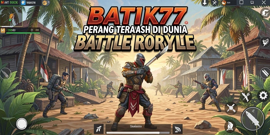 Tampilan gameplay seru di daerah pertempuran <strong>BATIK77</strong> yang penuh aksi.