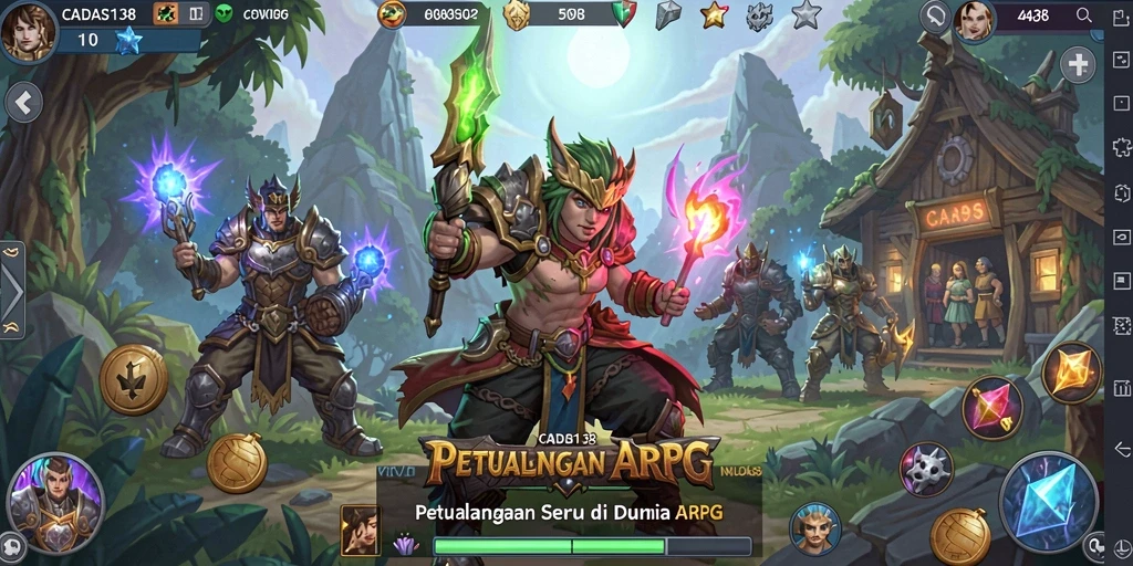 Tampilan gameplay seru dalam <strong>CADAS138</strong> yang menampilkan pertarungan epik dan eksplorasi menawan.