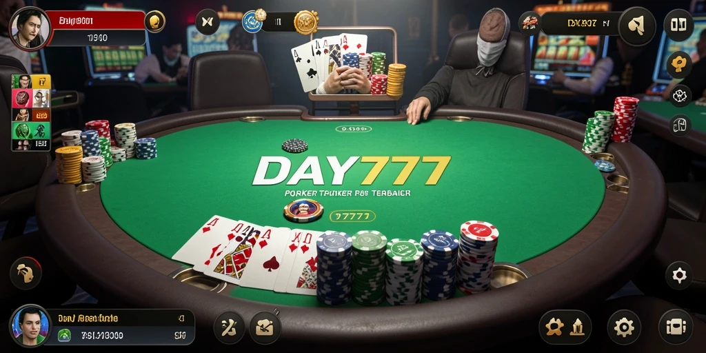 Tampilan menarik dari permainan Poker di DAY777.