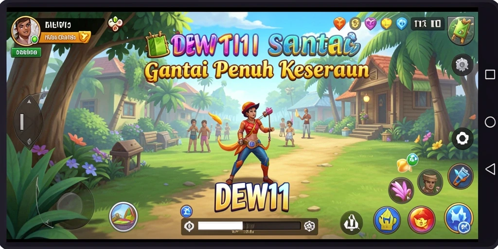 Screenshot gameplay DEWI11 menampilkan aksi seru dan grafis menarik.