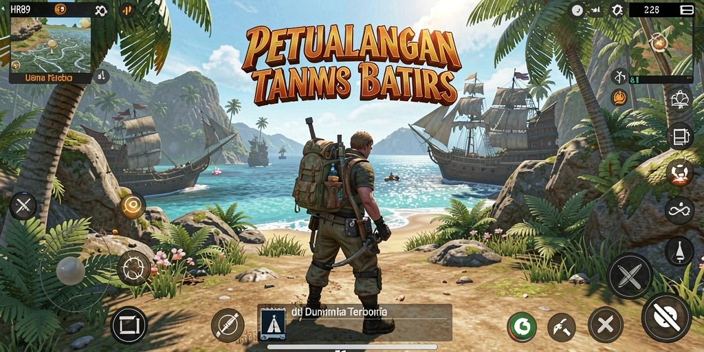 Tampilan gameplay Open World yang menarik dan imersif di HR89.