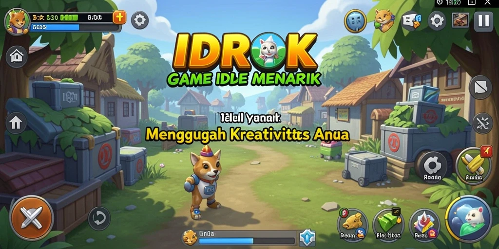 Screenshot gameplay <strong>IDROK</strong> menampilkan momen seru dari pengumpulan sumber daya.