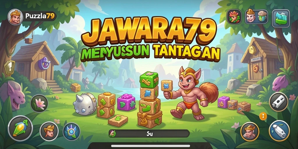 Tampilan gameplay JAWARA79 yang penuh warna dan tantangan.