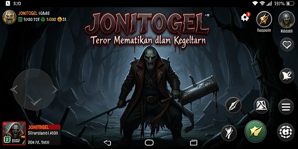 Screenshot gameplay horor yang menegangkan dari JONITOGEL.