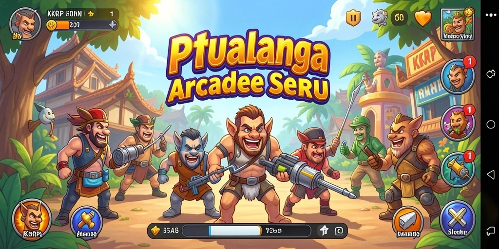 Tampilan gameplay seru KKRP saat melewati level penuh tantangan.