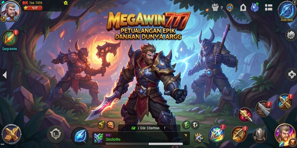 Gameplay menarik MEGAWIN777 dengan pertarungan epik dan eksplorasi dunia.