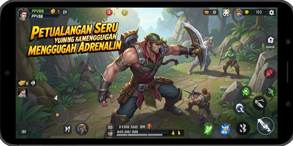 Tampilan menakjubkan dari gameplay petualangan PPV88 yang mendebarkan.