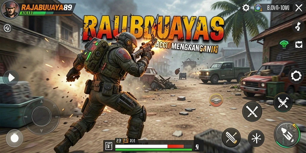 Tangkapan layar gameplay RAJABUAYA89 menampilkan aksi mendebarkan di dalam pertempuran.