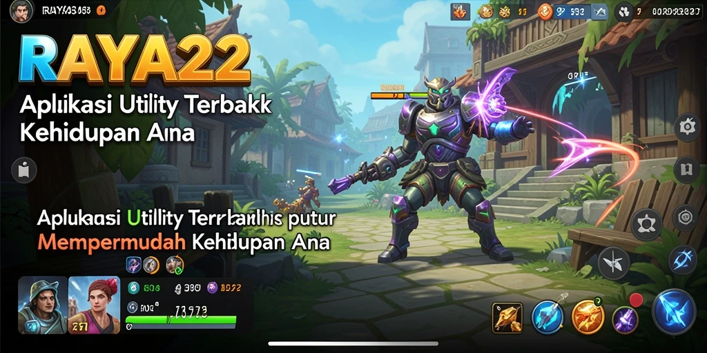 Screenshot utama RAYA22 menampilkan cara mudah untuk mengatur kegiatan sehari-hari.