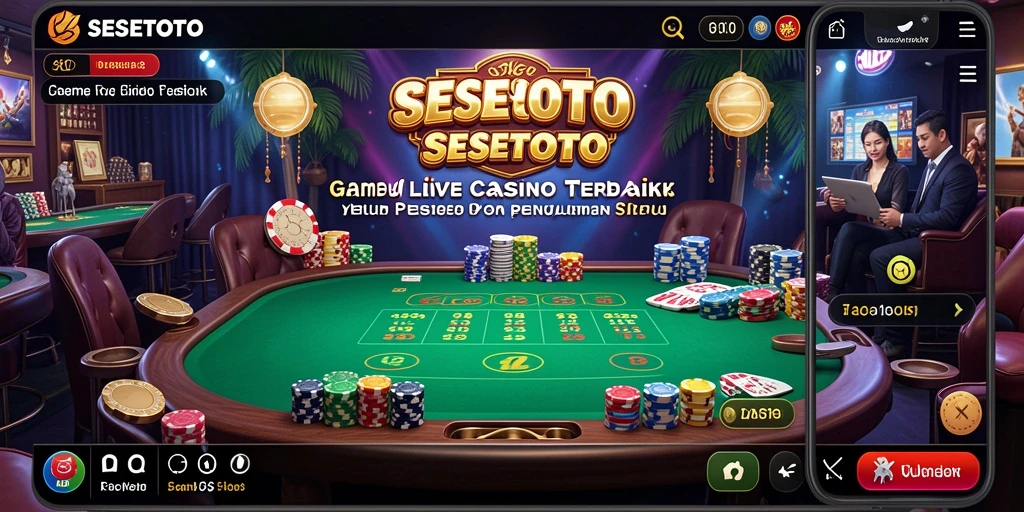 Gameplay seru dan interaktif di SESETOTO Live Casino.