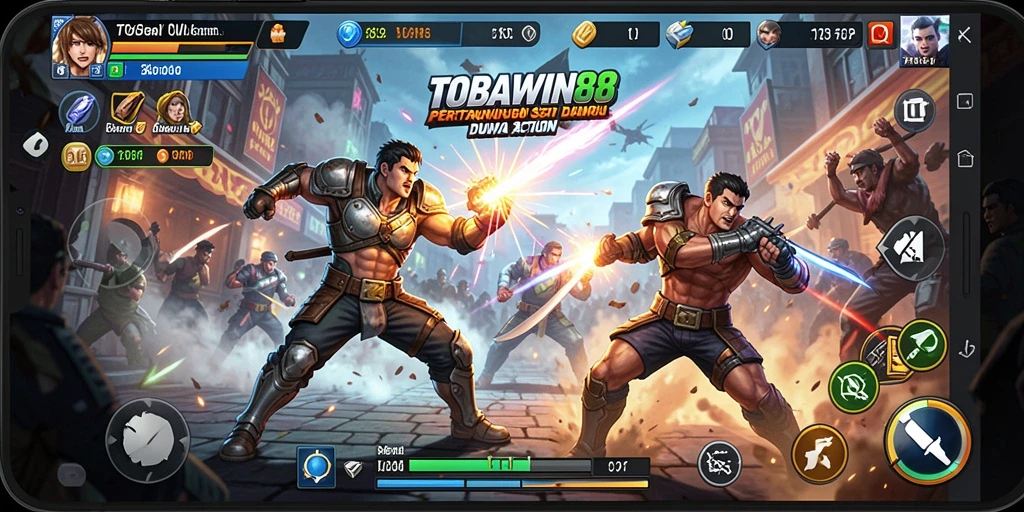 Tampilan gameplay seru dan menegangkan pada TOBAWIN88.